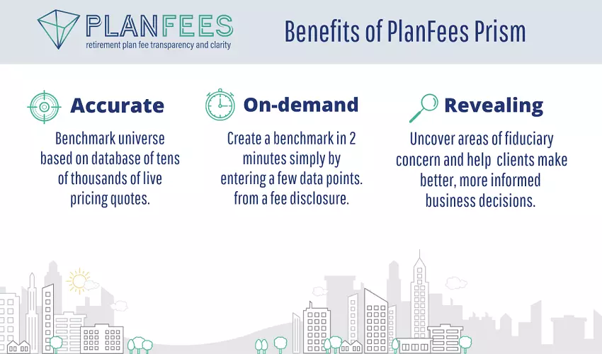 Graphic showing the benefit of PlanFees
